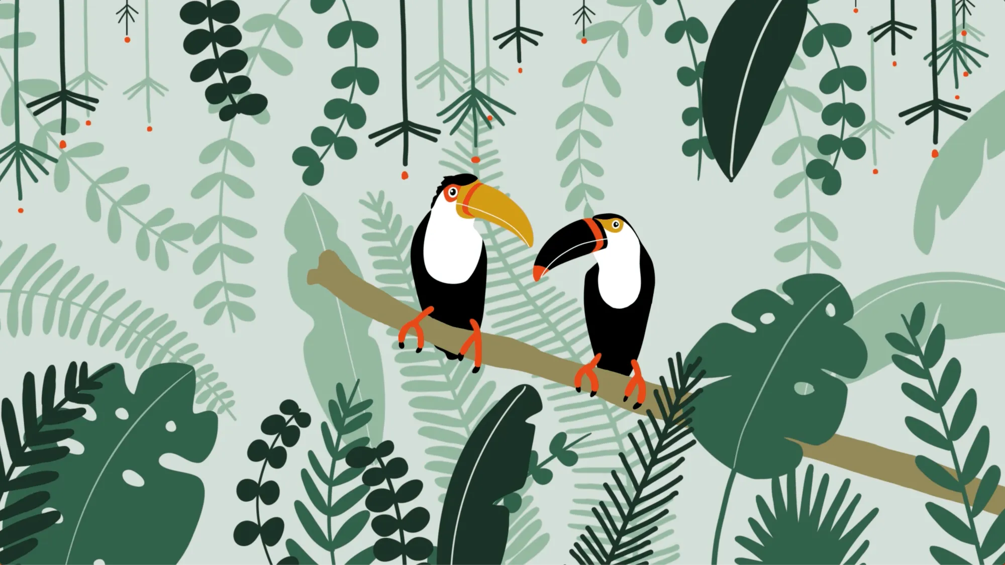 Finished toucan couple styleframe