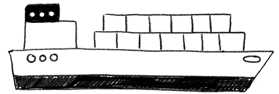Ship exploration sketch — final direction